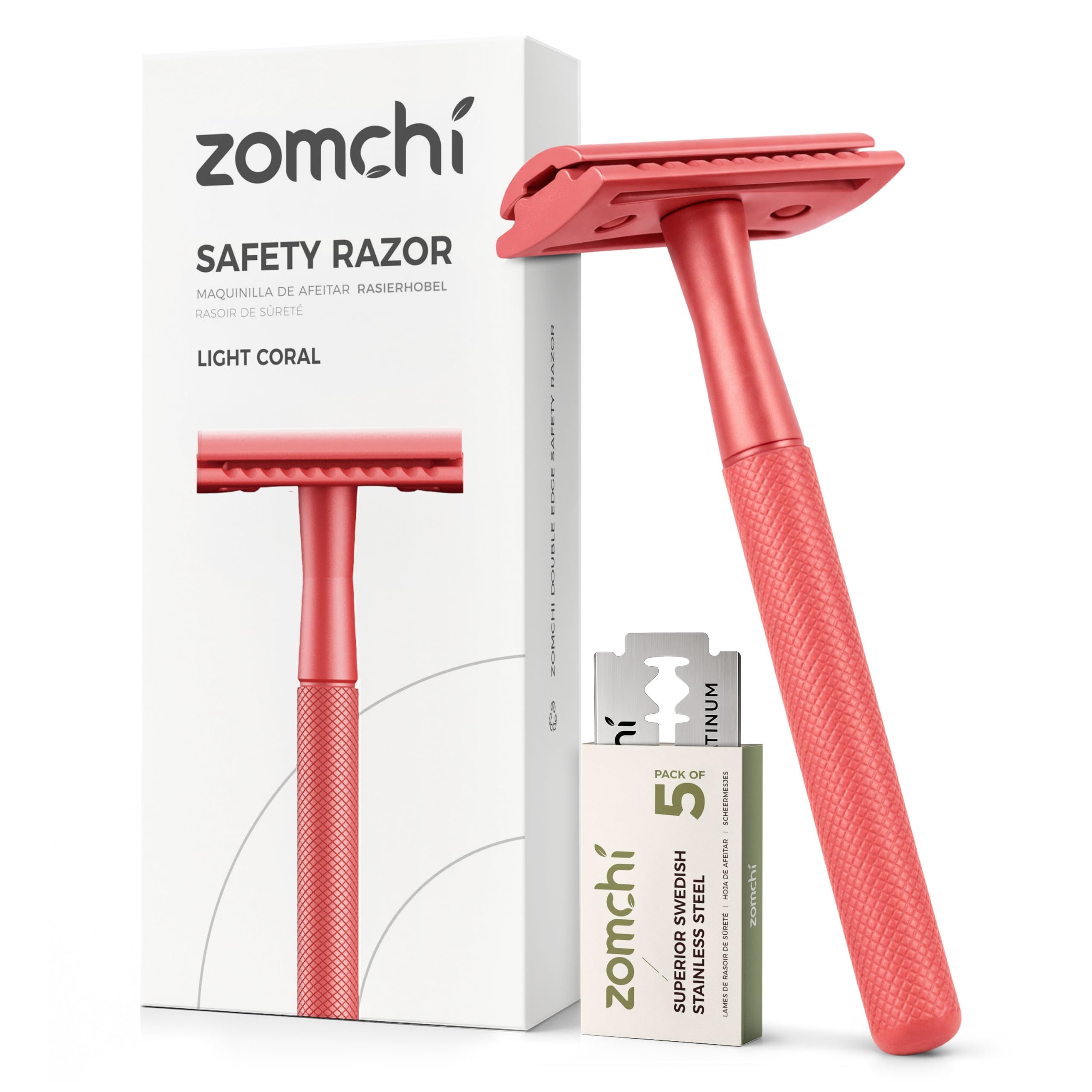 Amazon.com: ZOMCHI Double Edge Safety Razor with Stand, Light